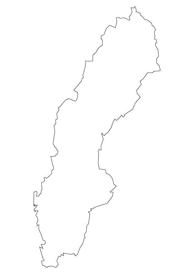 Malvorlage  schweden