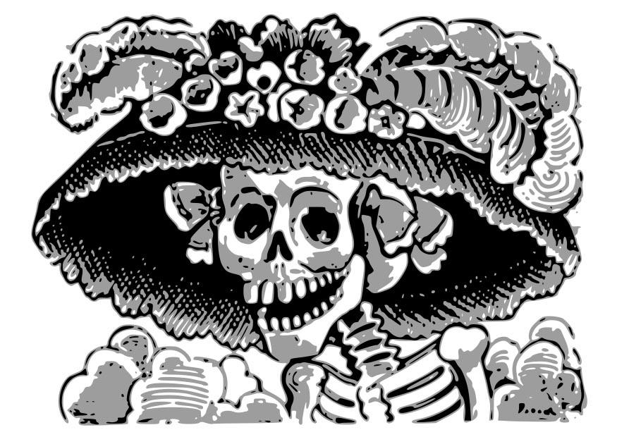 Malvorlage  skelett