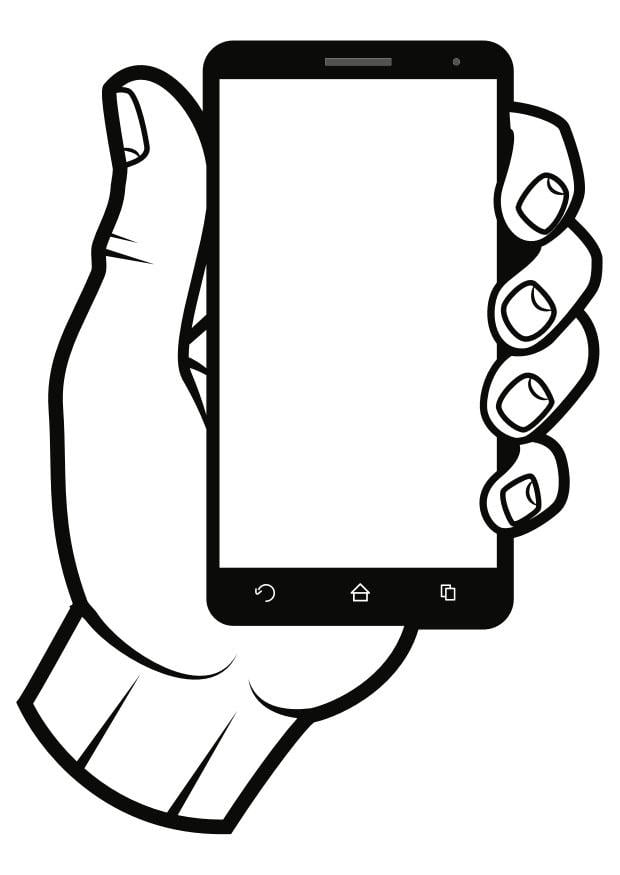 Malvorlage  smartphone
