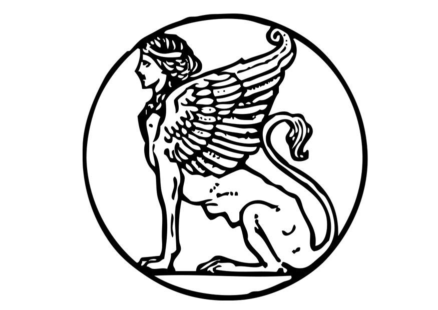Malvorlage  sphinx