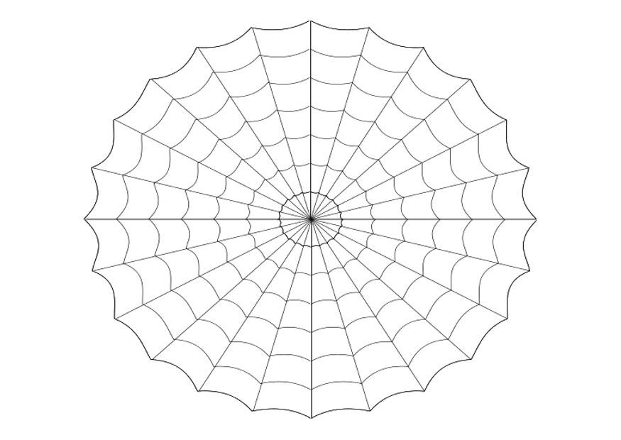 Malvorlage  spinnennetz
