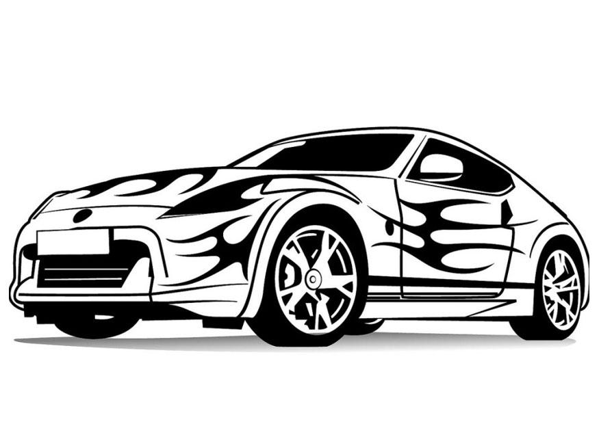 Malvorlage  sportauto
