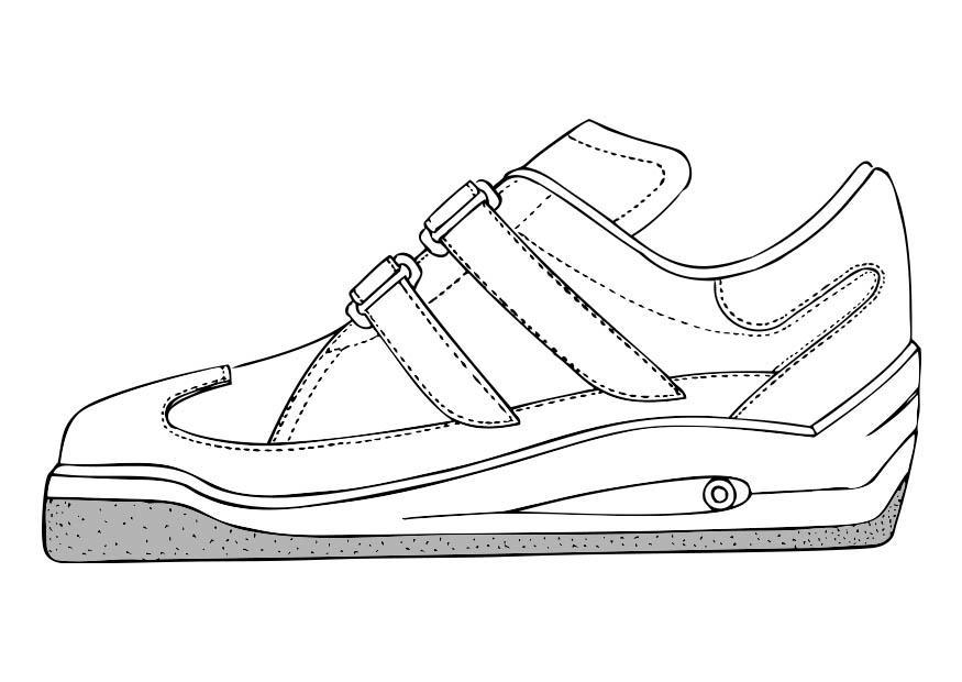 Malvorlage  sportschuh