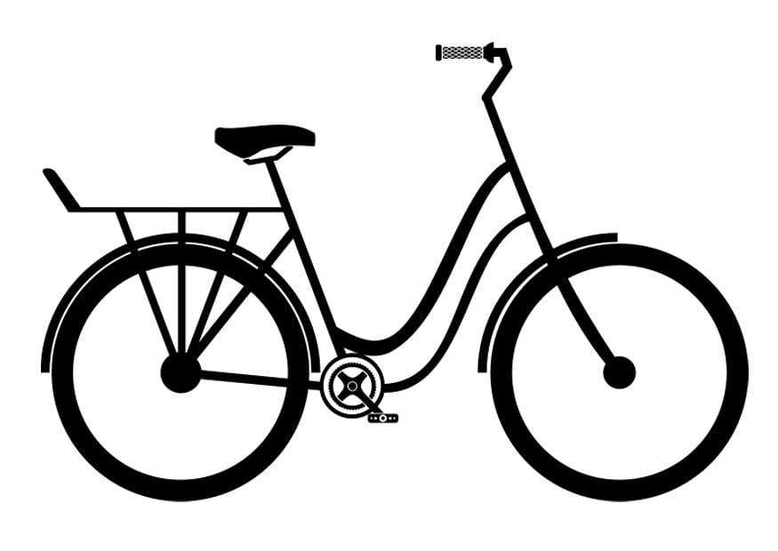 Malvorlage  stadtfahrrad