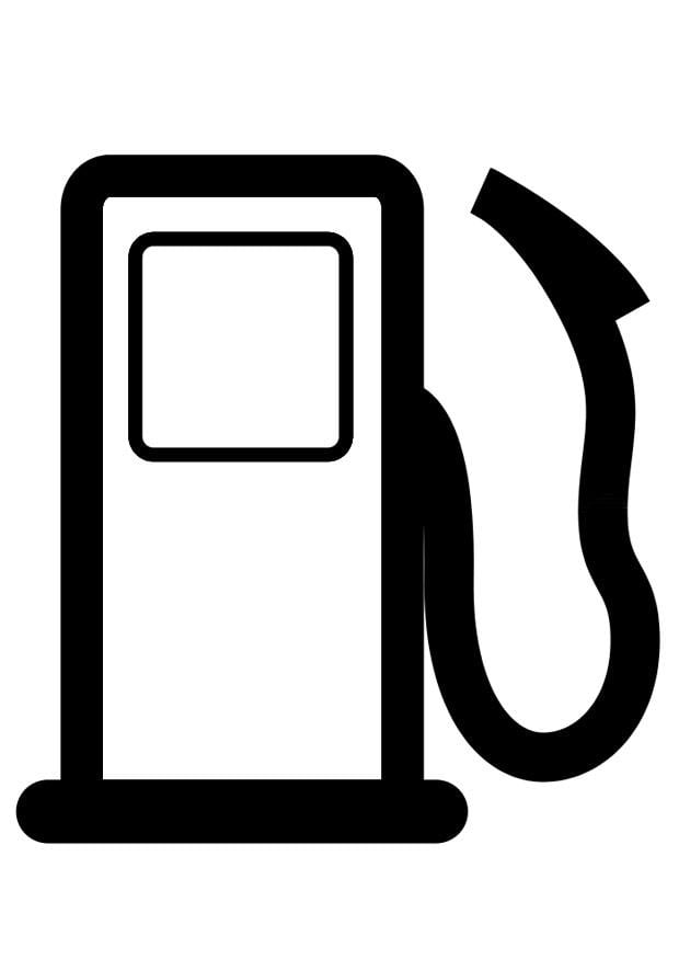 Malvorlage  tankstelle