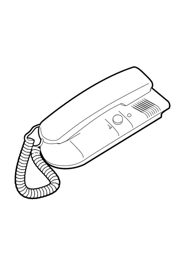 Malvorlage  telefon