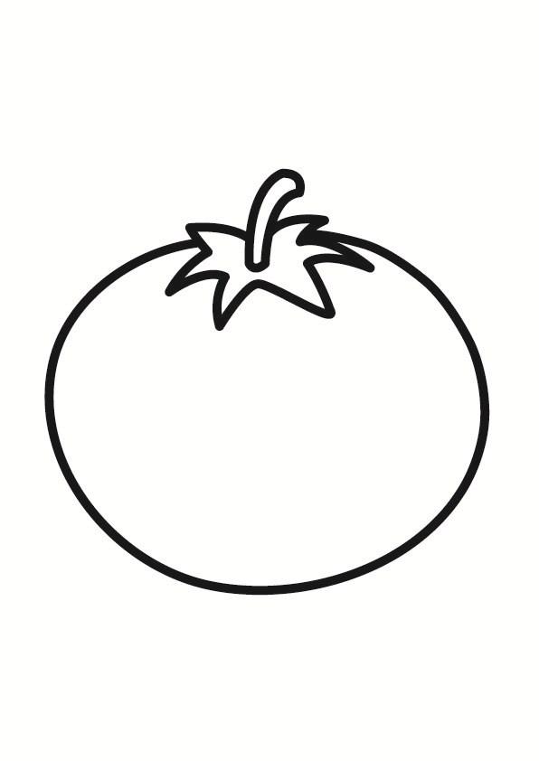 Malvorlage  tomate