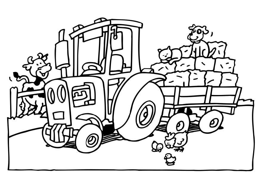 Malvorlage  traktor