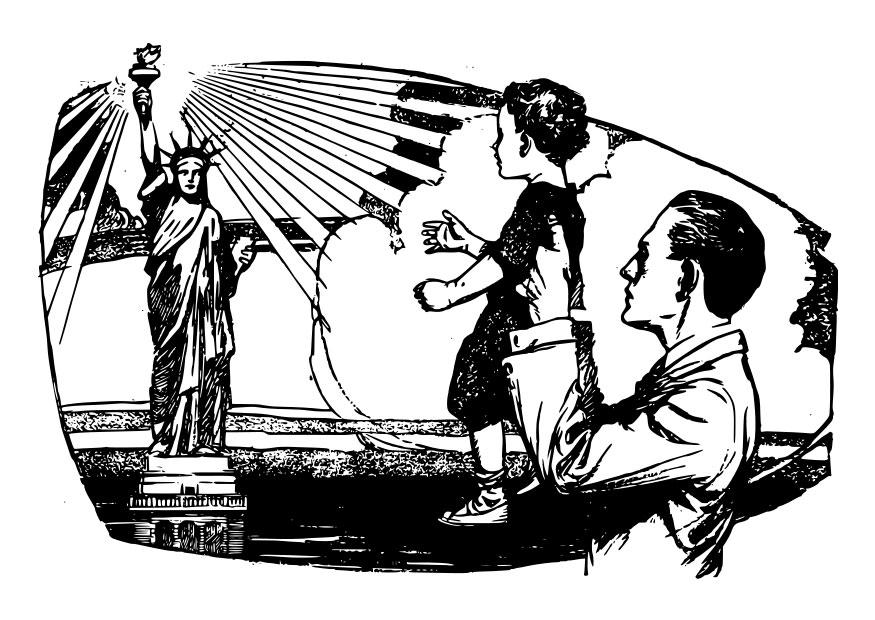 Malvorlage  usa - freiheitsstatue