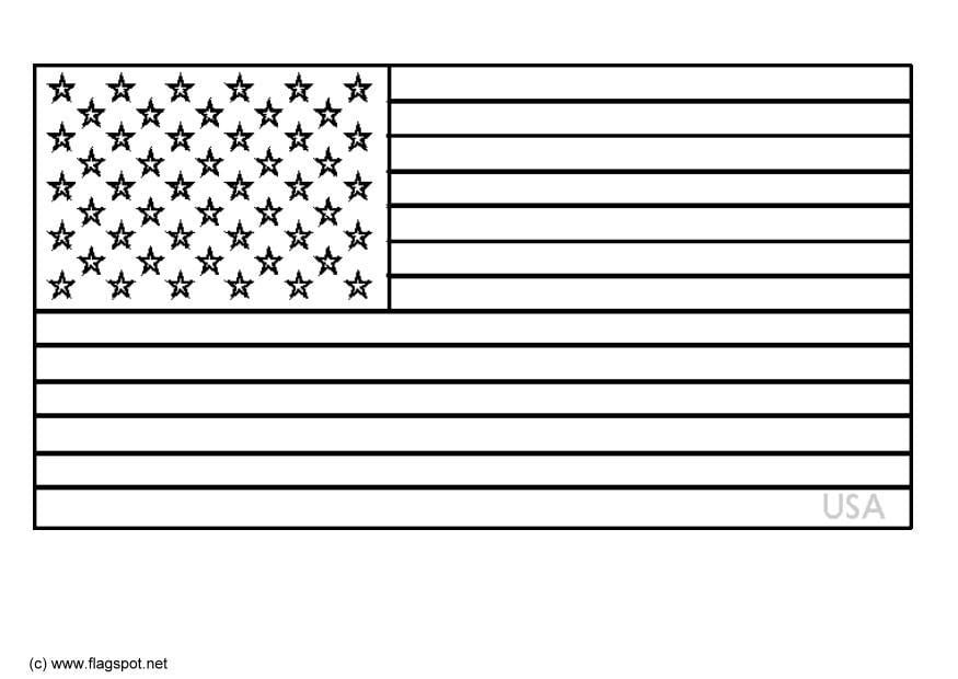 Malvorlage  usa