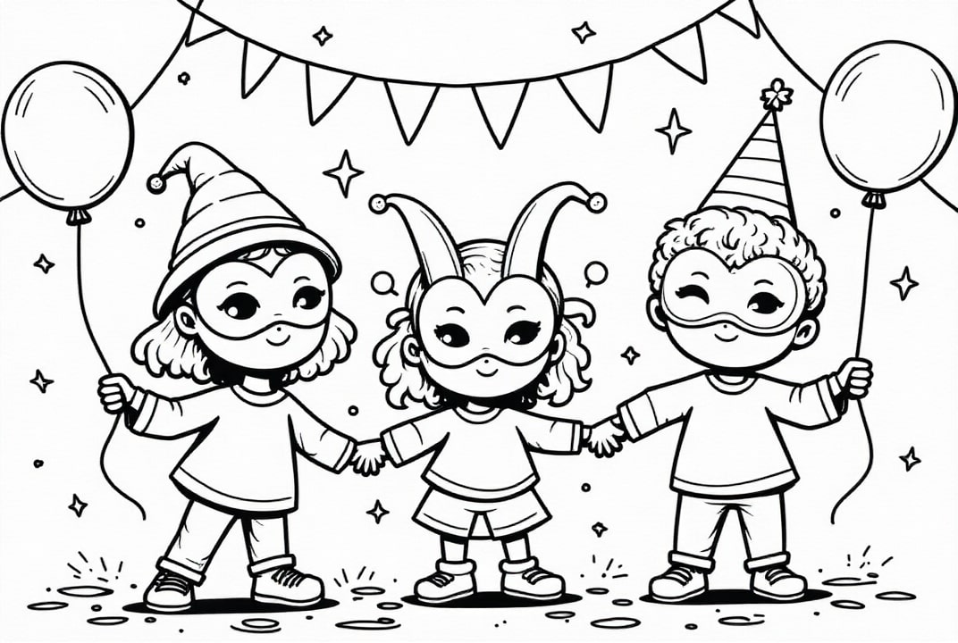 Malvorlage  vergangenheit fA¼r karneval