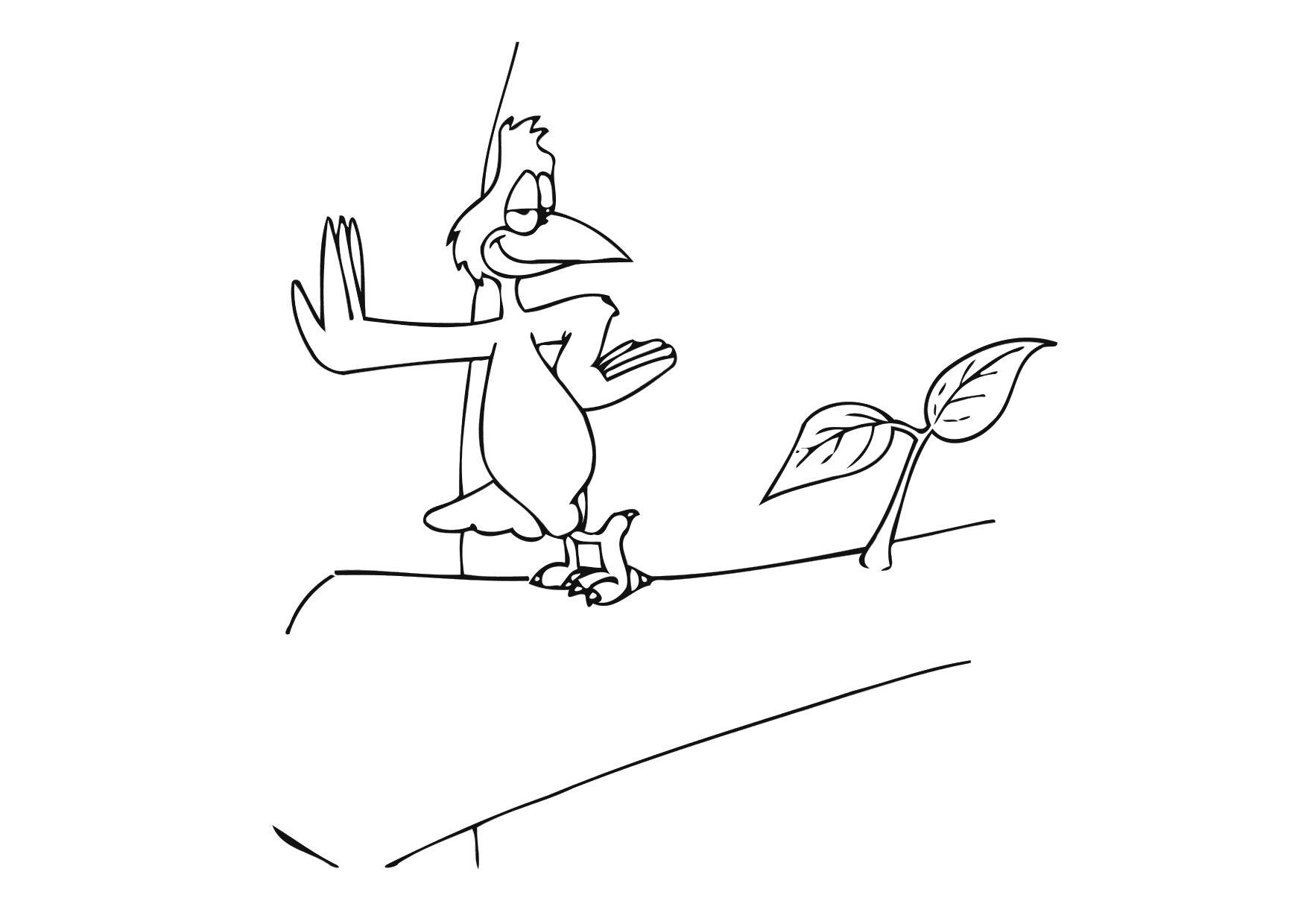 Malvorlage  vogel