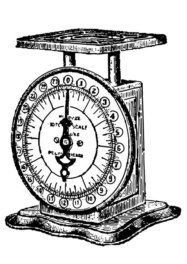 Malvorlage  waage