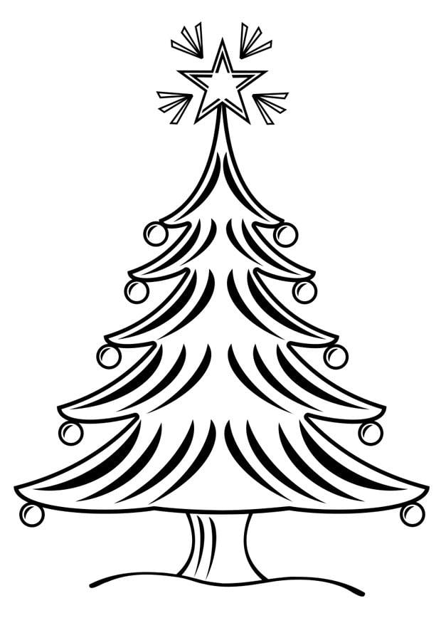 Malvorlage  weihnachtsbaum