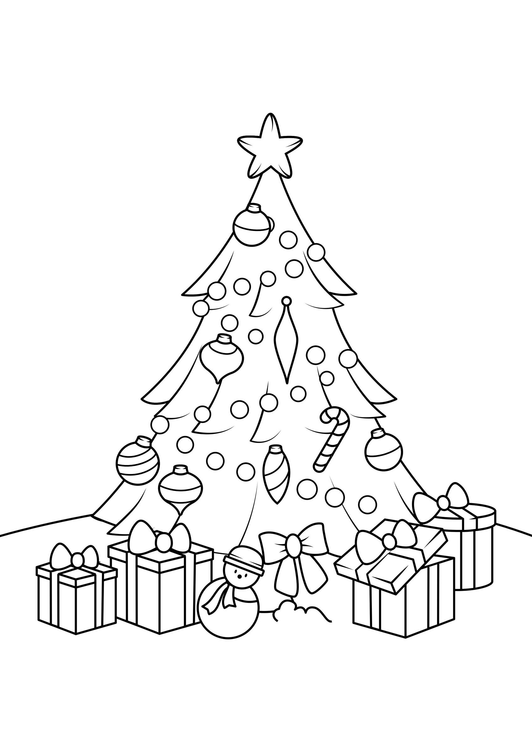Malvorlage  weihnachtsbaum