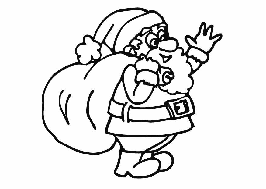 Malvorlage  weihnachtsmann