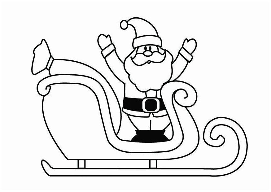 Malvorlage  weihnachtsschlitten