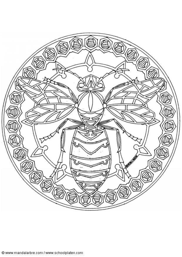 Malvorlage  wespe