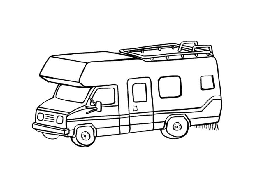 Malvorlage  wohnwagen