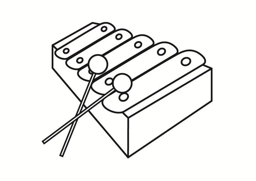 Malvorlage  xylophon
