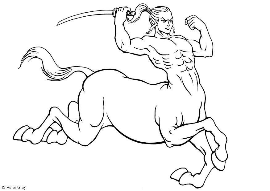 Malvorlage  zentaur
