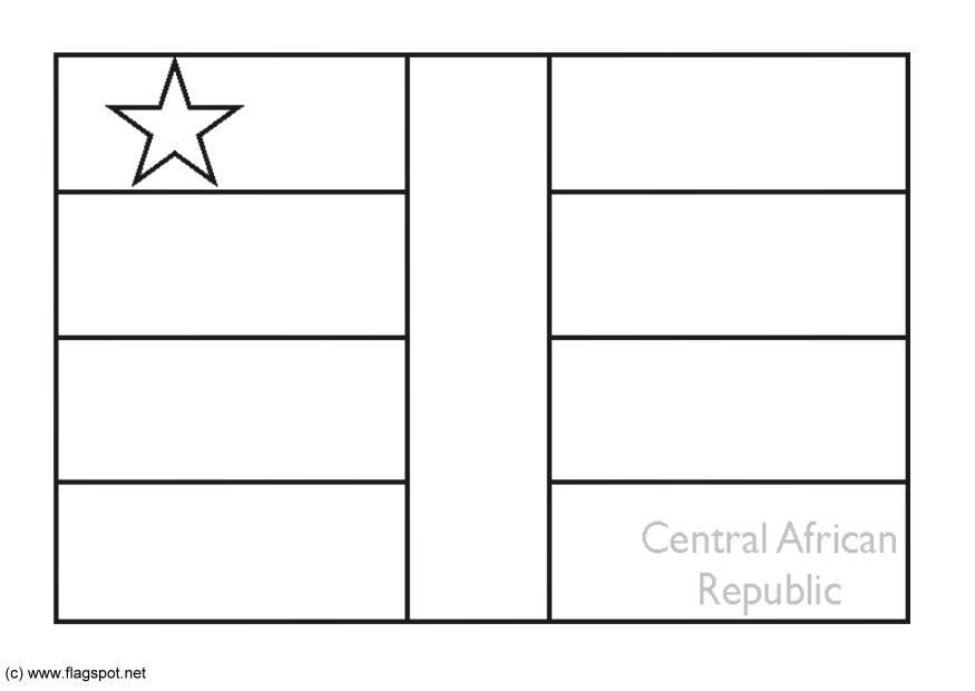 Malvorlage  zentralafrikanische republik