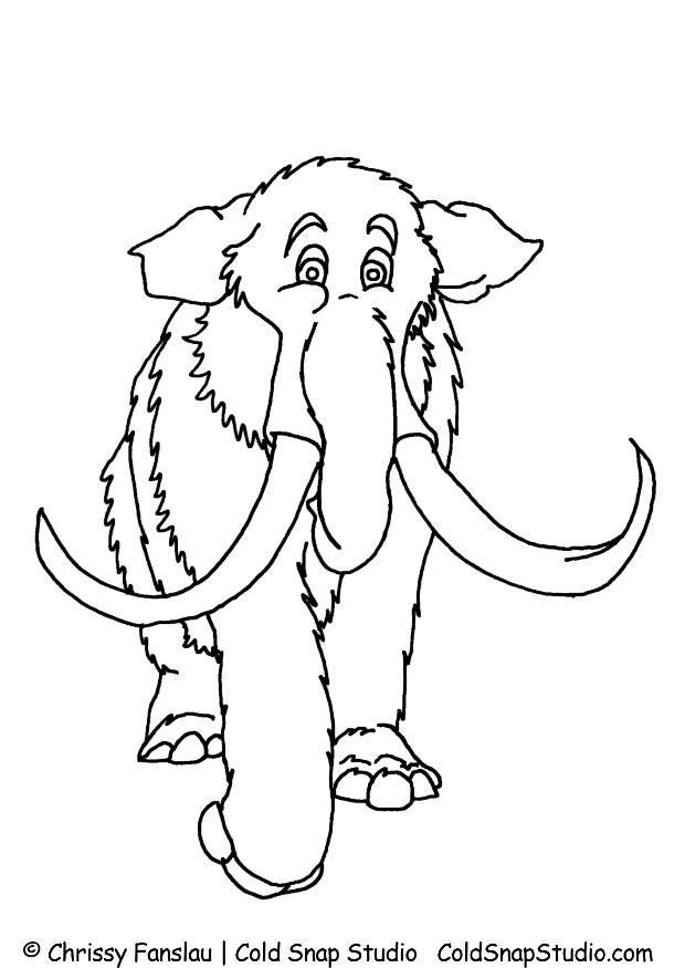 Malvorlage mammut