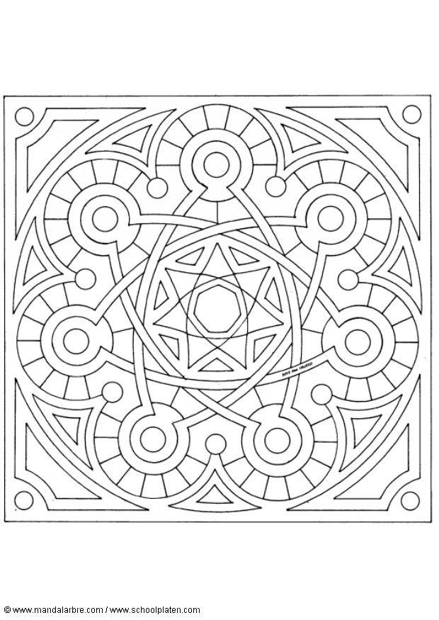 Malvorlage mandala-1502b