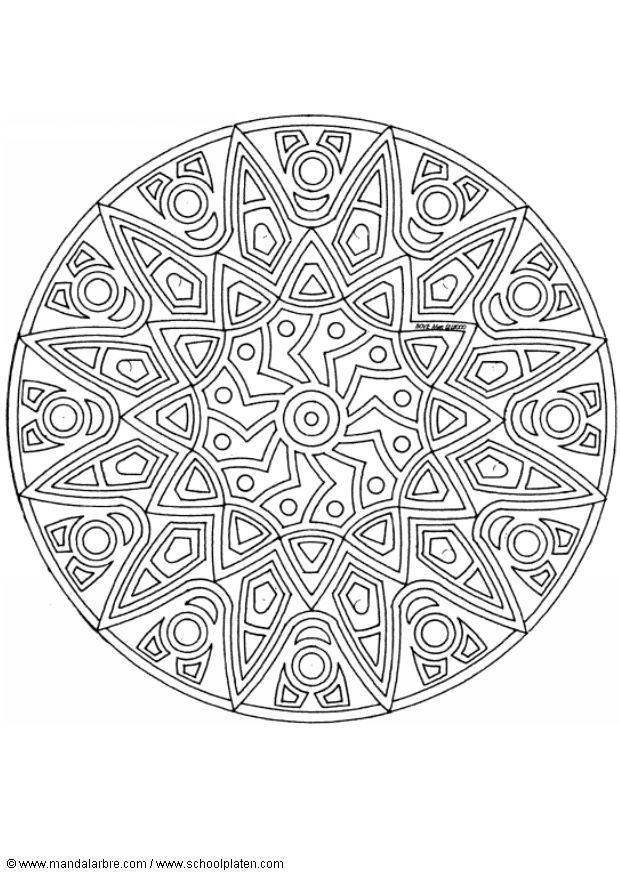 mandala 1502h Malvorlage mandala 1502h