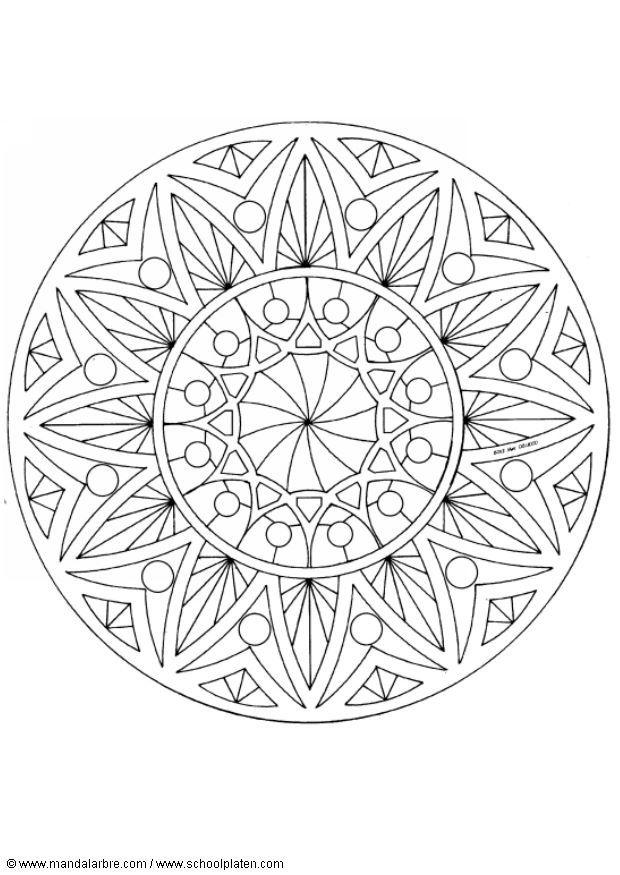mandala -1502u Malvorlage mandala -1502u