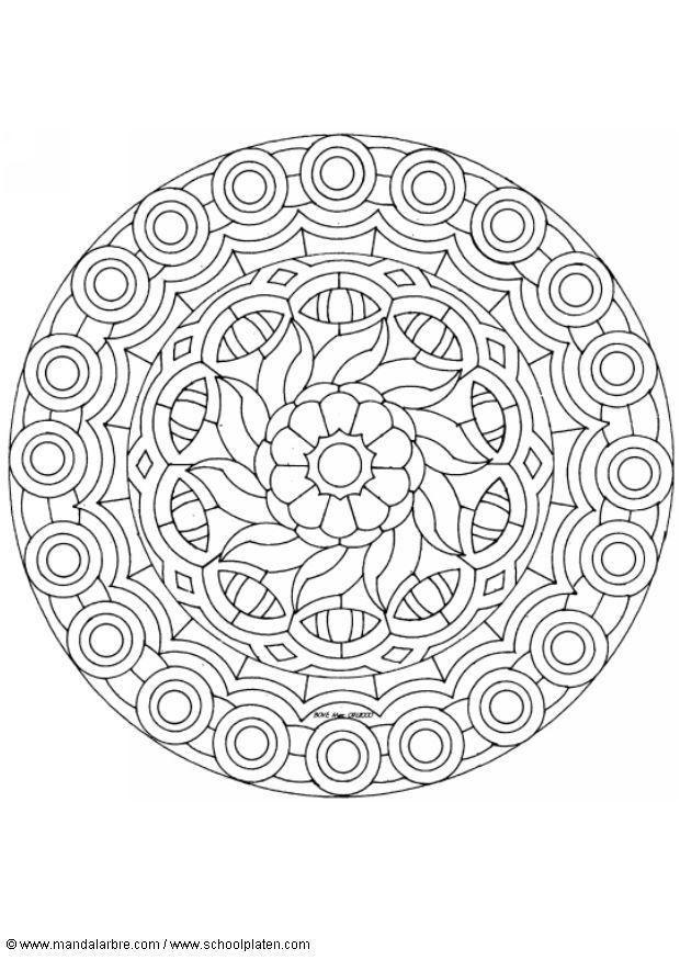 mandala 1602b Malvorlage mandala 1602b