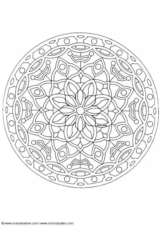 mandala 1602c Malvorlage mandala 1602c