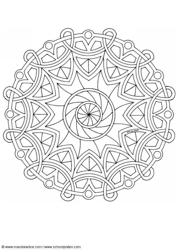 Malvorlage mandala-1602g