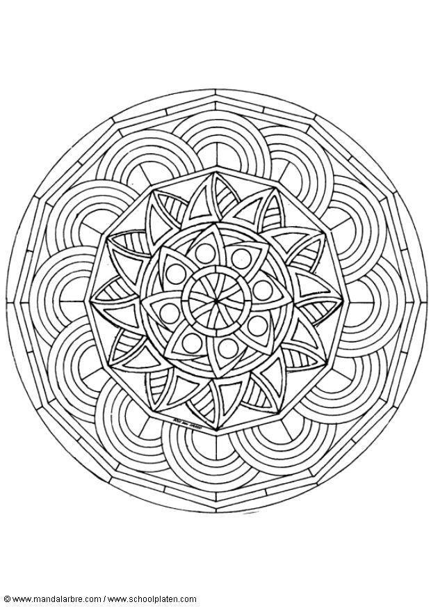mandala 1602o Malvorlage mandala 1602o