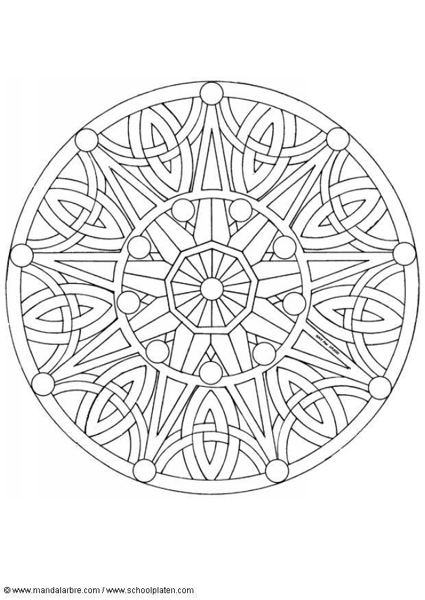 mandala 1702b Malvorlage mandala 1702b