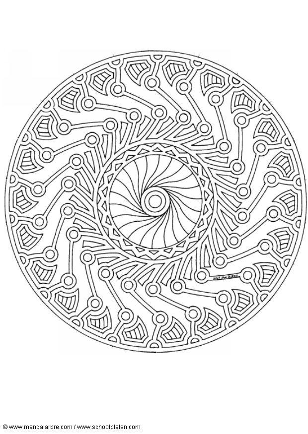 mandala-1702g Malvorlage mandala-1702g