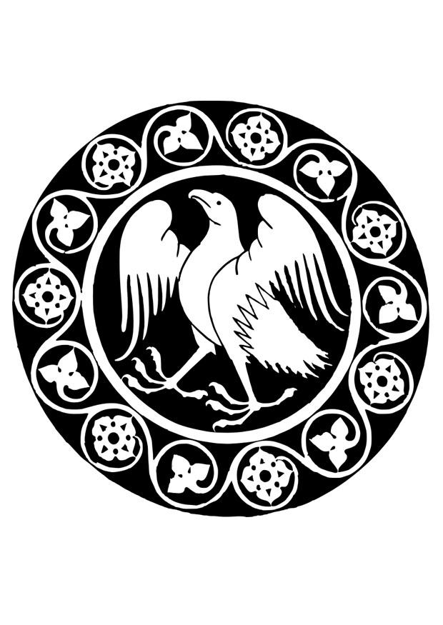 mandala adler Malvorlage mandala adler