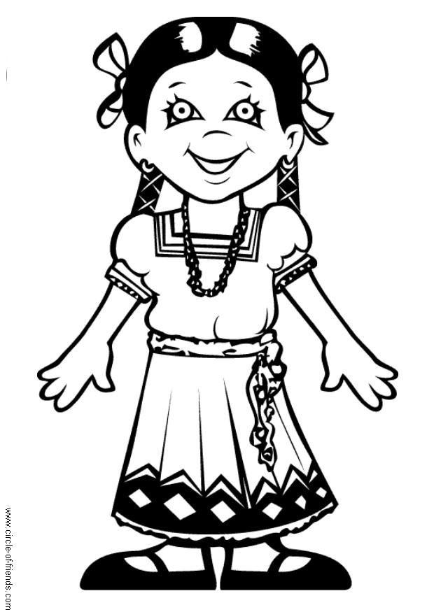Malvorlage maria mexiko