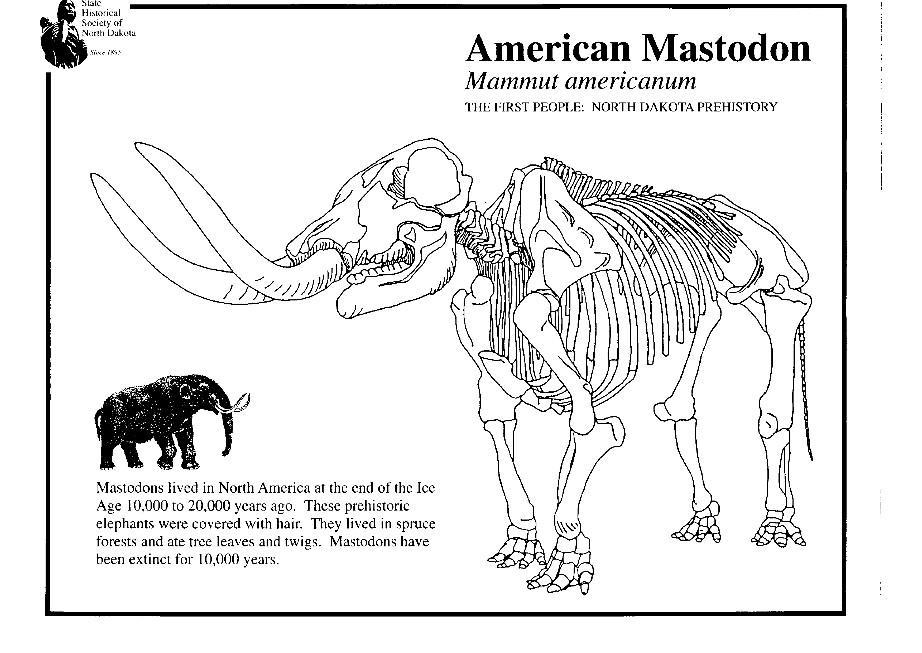 mastodon Malvorlage mastodon