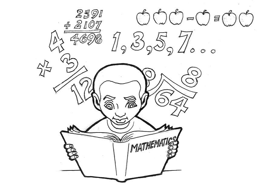 mathematik lernen Malvorlage mathematik lernen
