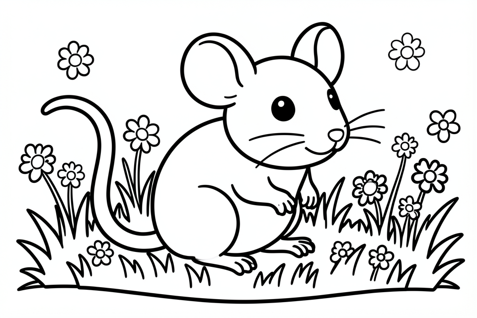 Malvorlage maus