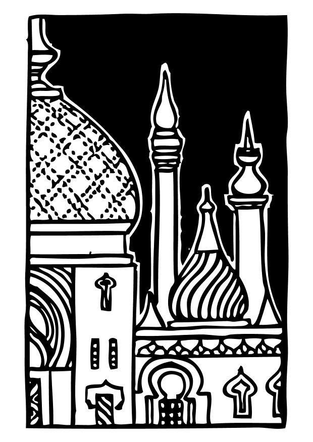 minaret Malvorlage minaret