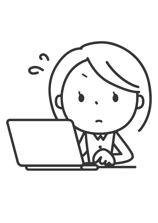 mit laptop arbeiten Malvorlage mit laptop arbeiten