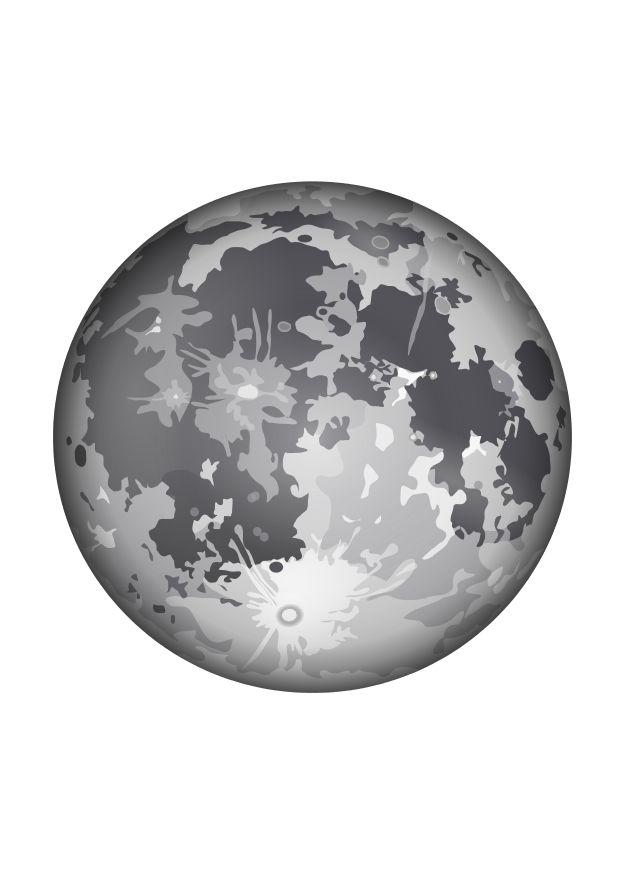 mond Malvorlage mond