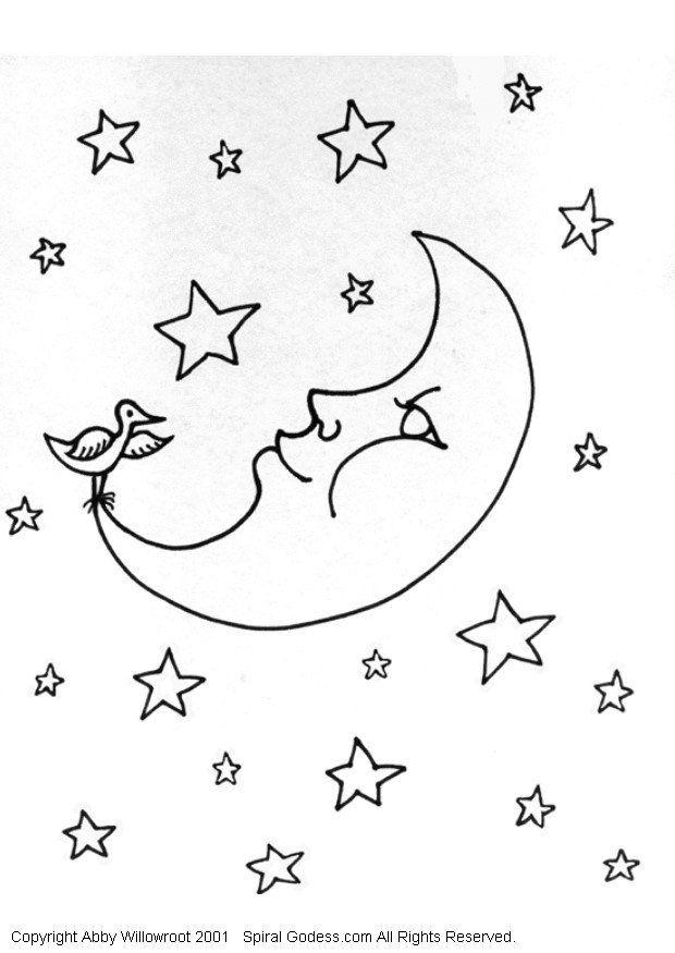 mond Malvorlage mond
