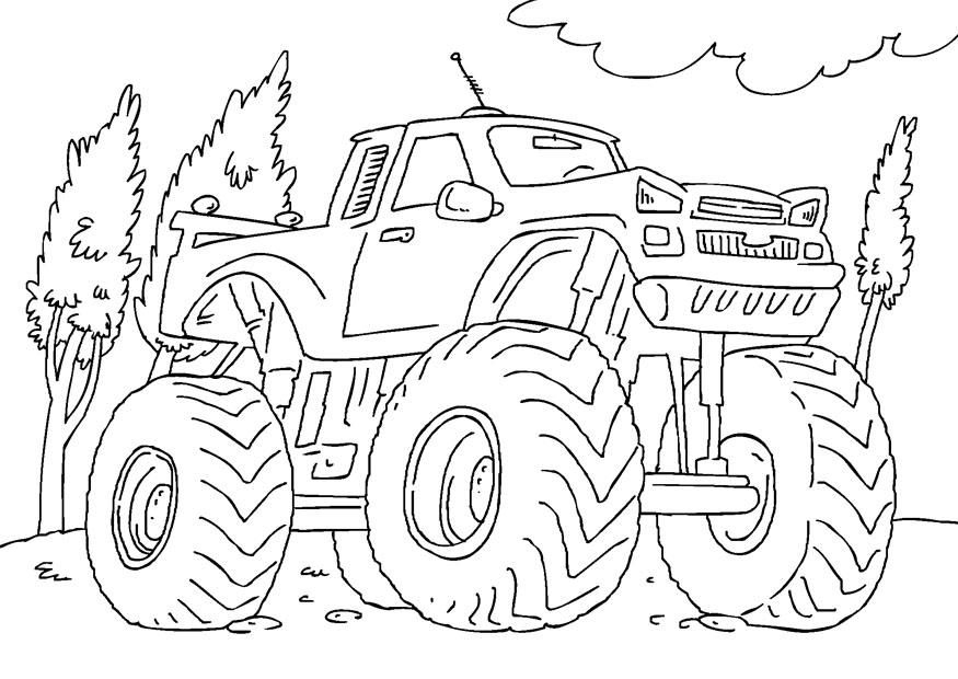 Malvorlage monstertruck