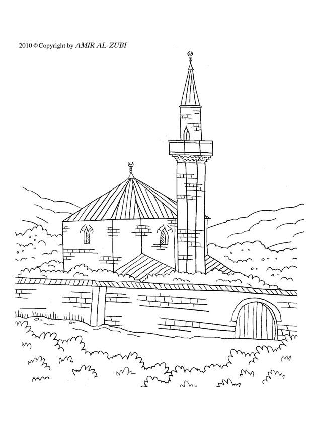 moschee Malvorlage moschee