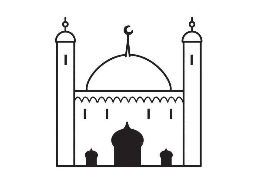 moschee Malvorlage moschee
