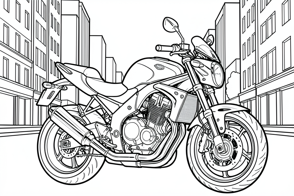 motorrad Malvorlage motorrad
