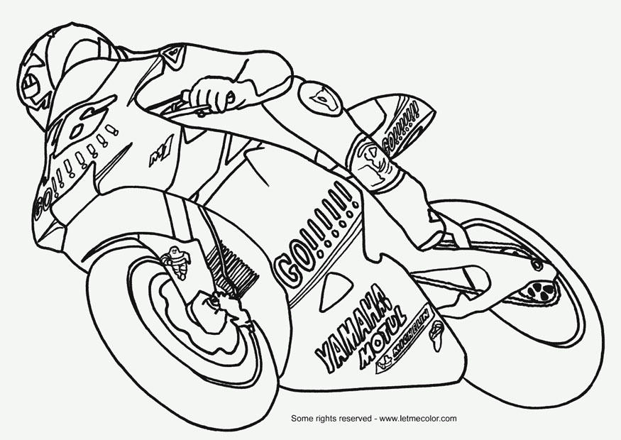 motorrad Malvorlage motorrad